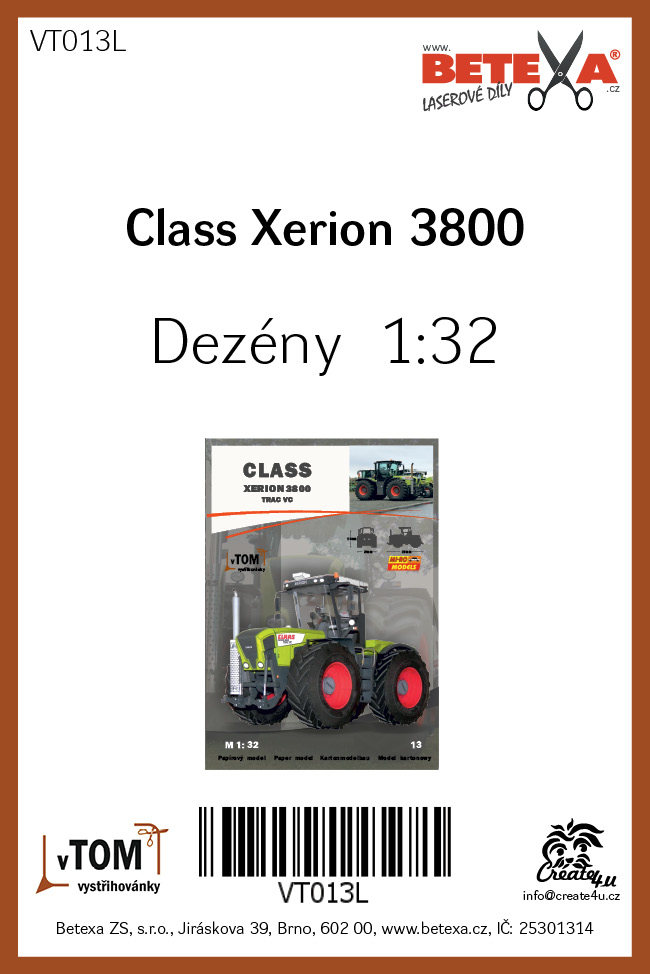 Class Xerion 3800 Trac VC - Laserové doplňky - dezény